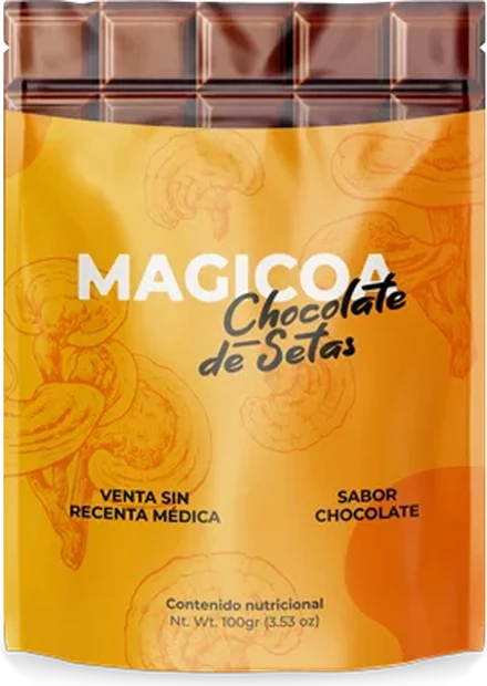 Bolsa de Magicoa, chocolate de setas en polvo de 100 gramos