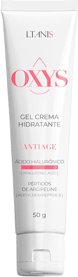 Tubo de Oxys de LTANIS, gel crema hidratante antiage de 50 gramos